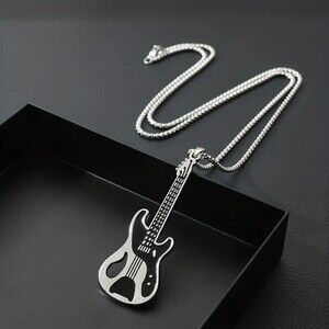 New  - Vintage Styled Guitar Necklace
